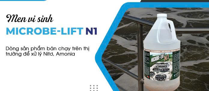 Microbe-Lift N1 là dòng sản phẩm bán chạy nhất trên thị trường để xử lý Nitơ, Amonia.