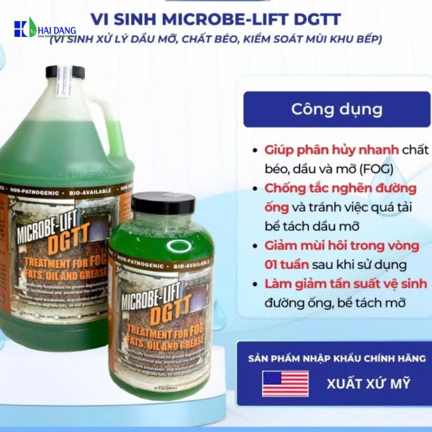 MEN VI SINH XỬ LÝ DẦU MỠ MICROBE-LIFT DGTT